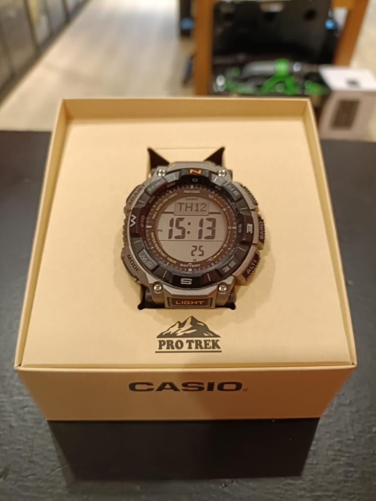Casio Pro Trek Horloge PRG-340T-7 | Zeer Goede Staat | Grijs, Ophalen of Verzenden, Zo goed als nieuw, Polshorloge, Casio