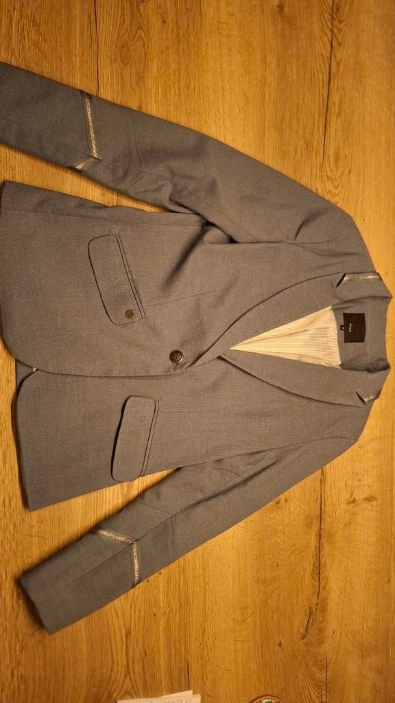 Lichtblauwe Pulz Blazer - Maat 38, Zo Goed Als Nieuw, Maat 38/40 (M), Pulz, Blauw, Ophalen of Verzenden