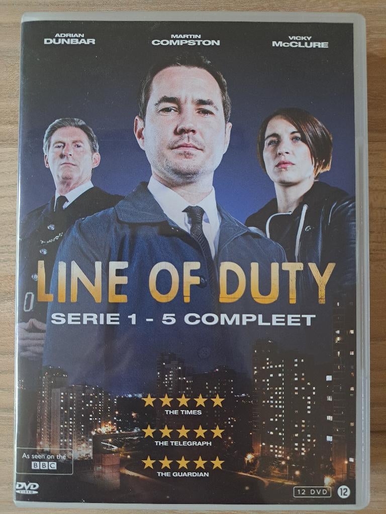 dvd Line of duty (serie 1-5 compleet), Vanaf 9 jaar, Ophalen of Verzenden, Zo goed als nieuw, Detective en Krimi