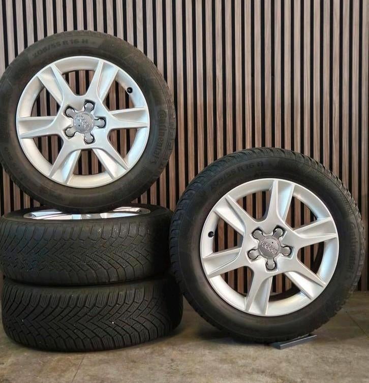 ZGAN 16" Orig. AUDI A3 Velgen+Winterbanden 5x112 Golf Leon, Auto-onderdelen, Banden en Velgen, Ophalen, Audi, Gebruikt, 16 inch