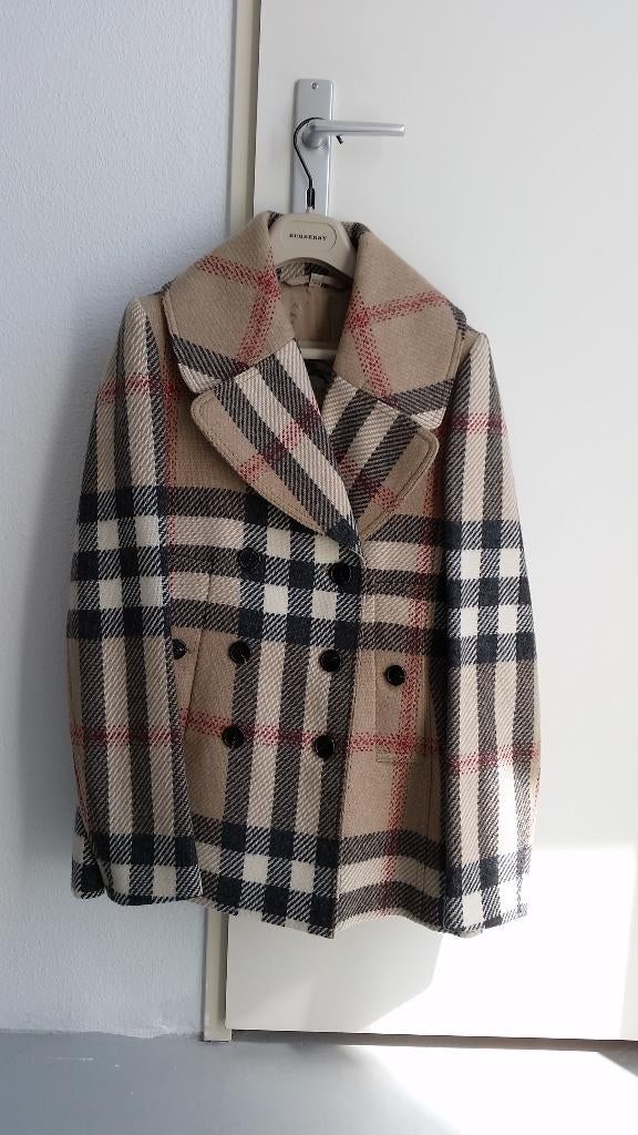 Burberry London Kort Doublé Jasje, Burberry, Verzenden, Zo goed als nieuw, Maat 36 (S)