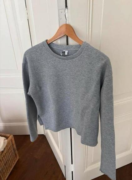 & Other stories grijze scuba sweater, grijze trui, maat S/M, Ophalen of Verzenden, Gedragen, Maat 36 (S), Grijs