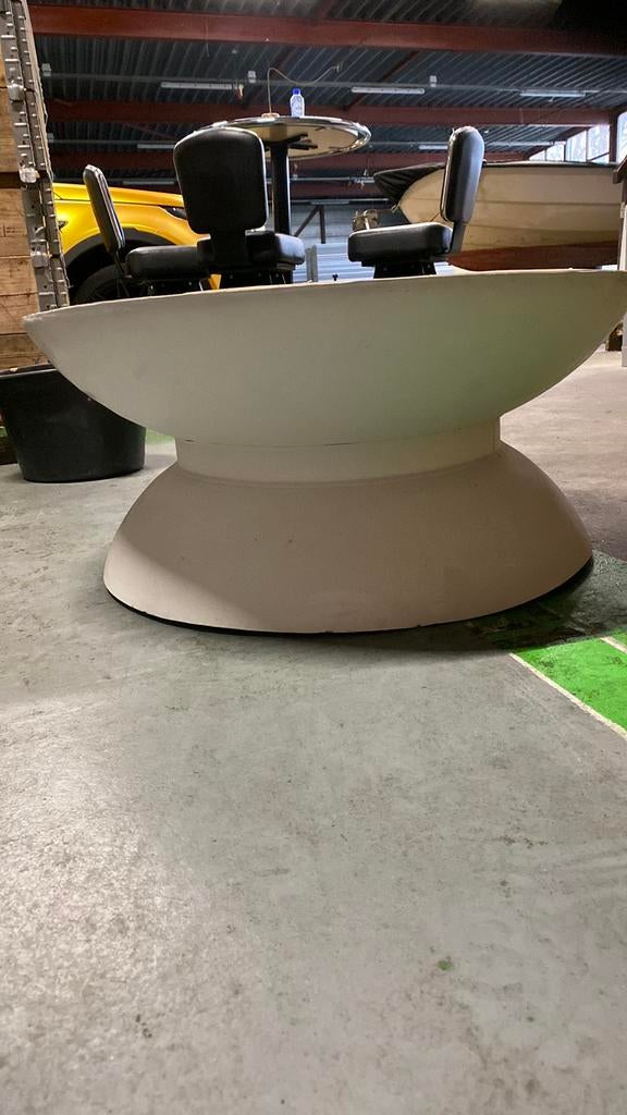 Yoyo Bijzettafel By Boo wit of silver nieuw in doos, Minder dan 55 cm, Metaal of Aluminium, Rond, Nieuw