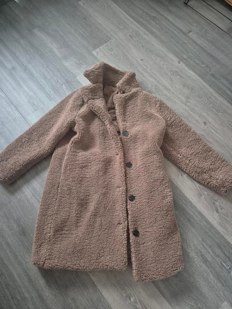 Bruine teddy jas, Maat 38/40 (M), Bruin, Ophalen of Verzenden, Onbekend