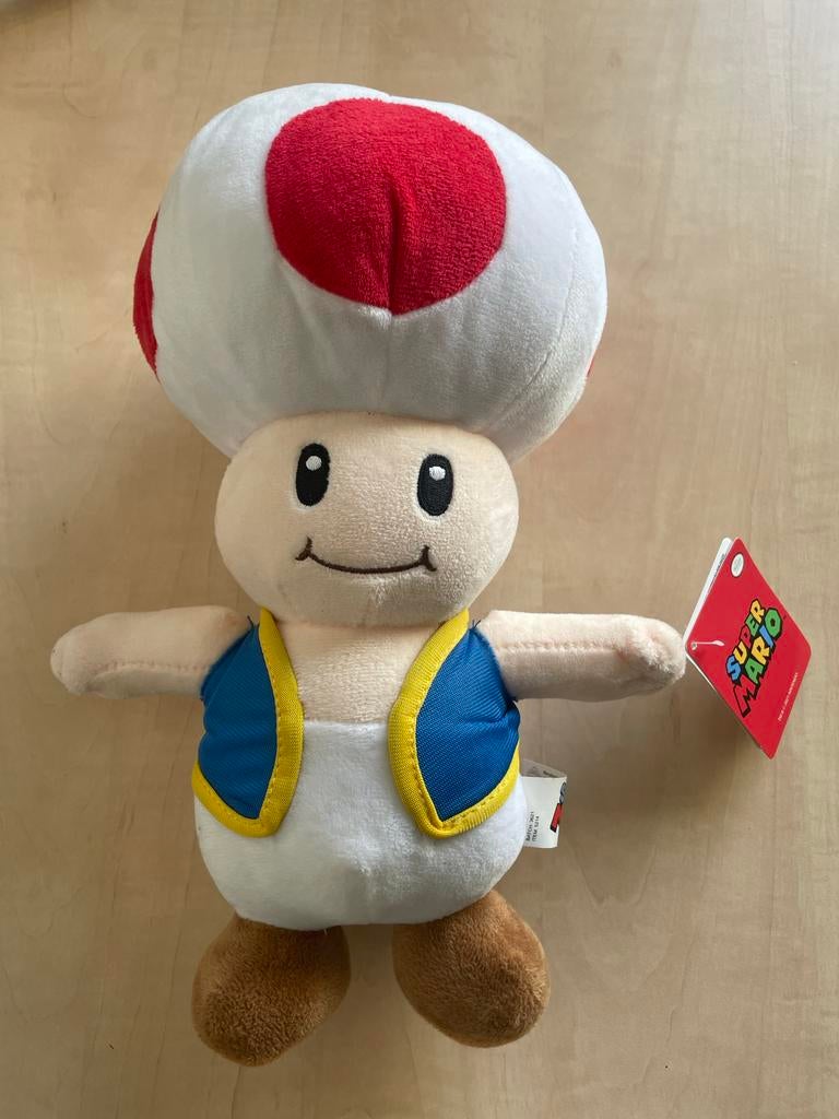 Super Mario Toad Pluche Knuffel - Nieuw!, Kinderen en Baby's, Speelgoed | Knuffels en Pluche, Ophalen of Verzenden, Nieuw, Overige typen