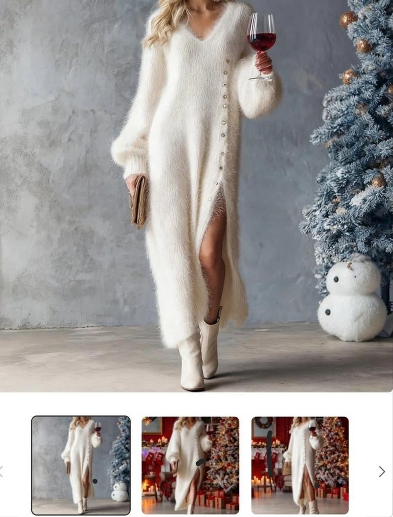 Mooie fluffy huisjurk.., Ophalen of Verzenden