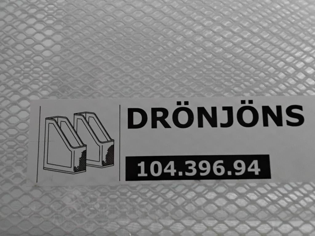 Nieuwe DRÖNJÖNS lectuurbak - Wit, Ophalen