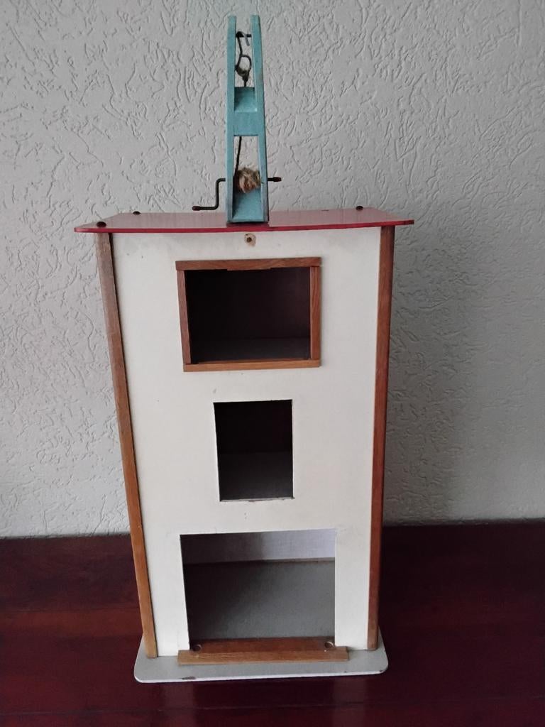 Vintage pakhuis, Kinderen en Baby's, Speelgoed | Houten speelgoed, Ophalen, Gebruikt, Overige typen
