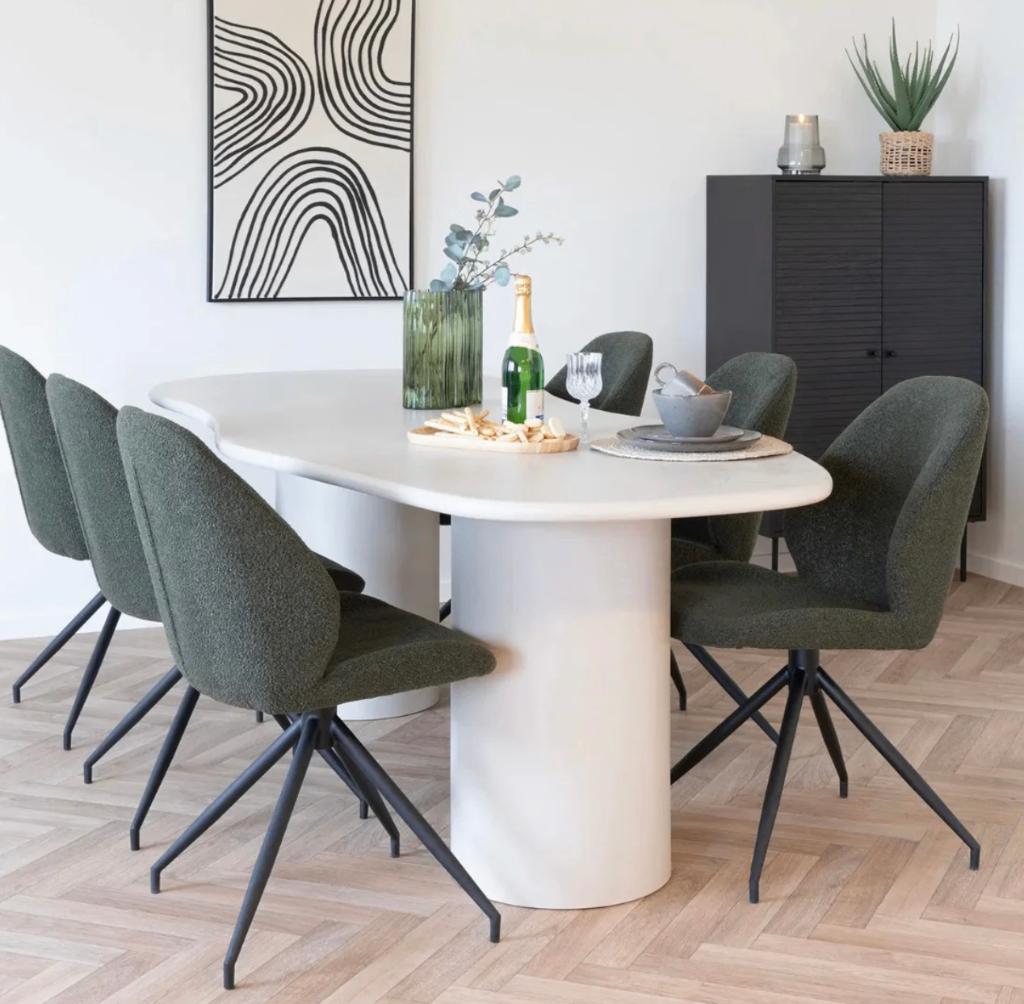 House Nordic - Eettafel Beige 200 cm Maranola Van €699, nu, House Nordic, House Nordic, Rechthoekig, Nieuw