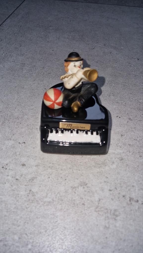 Muziekdoosje Clown op Piano, Verzamelen, Beelden en Beeldjes, Ophalen of Verzenden, Gebruikt, Overige typen