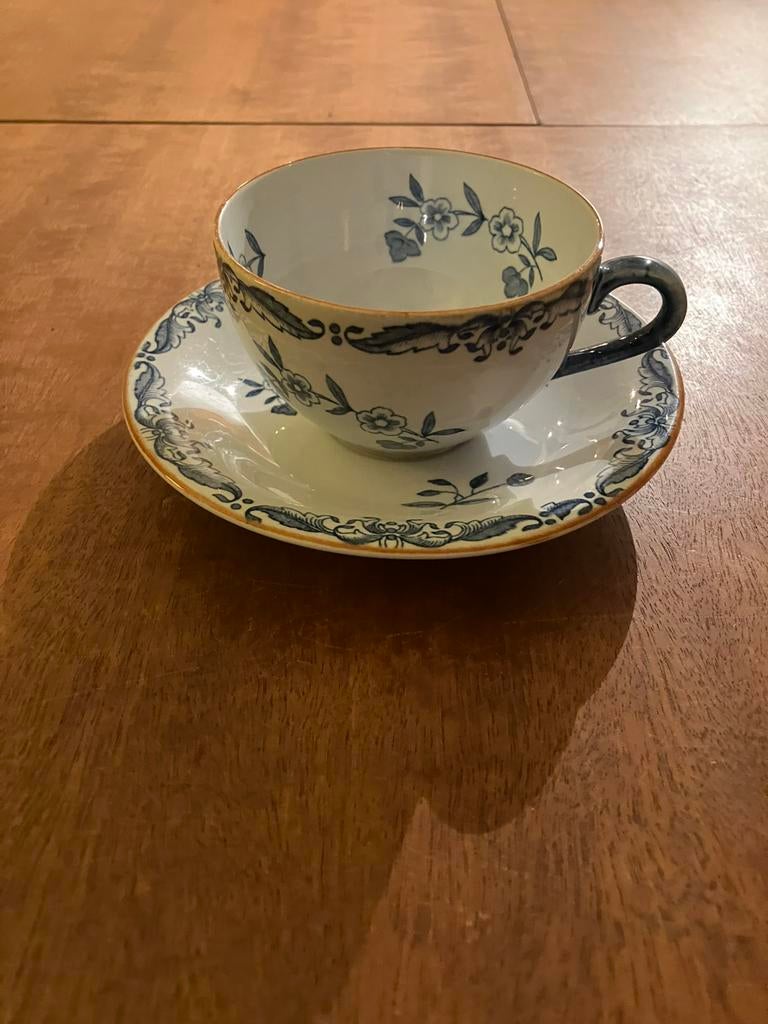 Rörstrand kop en schotel Ostindia klein aardewerk, Antiek en Kunst, Ophalen of Verzenden