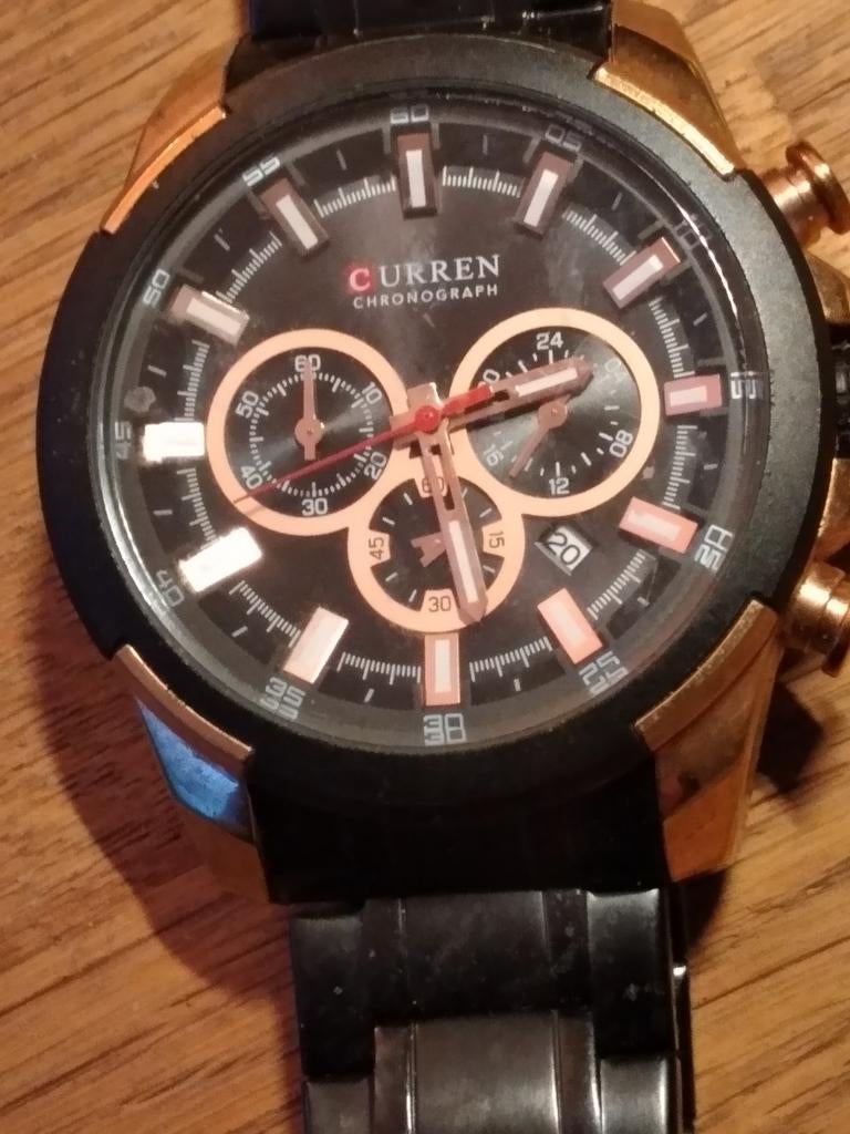 Curren Horloge met Metalen Band, Sieraden, Tassen en Uiterlijk, Horloges | Heren, Overige merken, Staal, Staal, Polshorloge