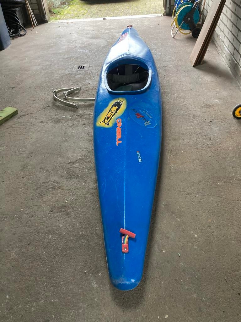 Kunststof Kano met Spatschermen + Dakdragers, Watersport en Boten, Kano's, Ophalen, Gebruikt, Eén persoon, Kajak