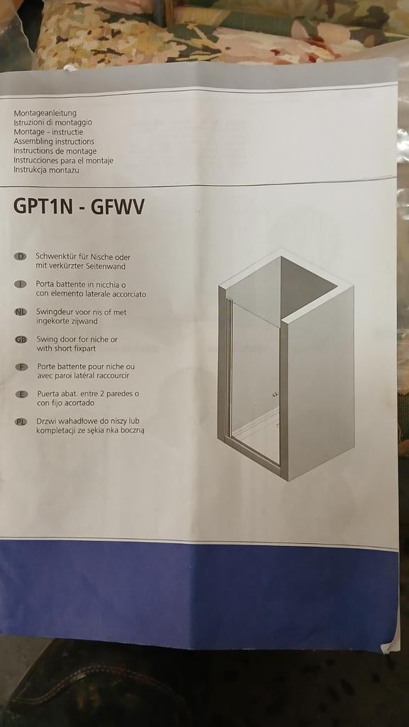 Sealskin douchedeur glas 900mm, Ophalen, Nieuw