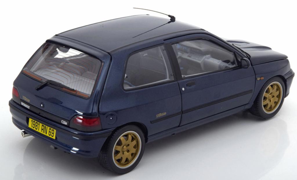 Renault Clio Williams 1993 Blauw schaal 1/18 NOREV 185230, Hobby en Vrije tijd, Modelauto's | 1:18, Verzenden, Nieuw, Auto, Norev