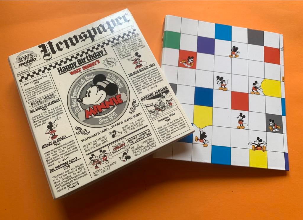 Disney Mickey Mouse Multimappen Klapper, Ophalen of Verzenden, Mickey Mouse, Gebruikt, Papier, Kaart of Schrift