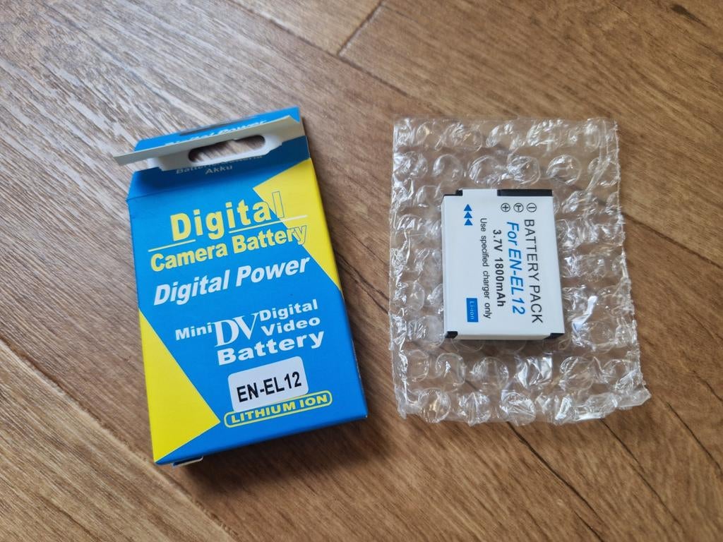 EN-EL12 accu voor Nikon camera's nieuw, Ophalen of Verzenden, Nieuw