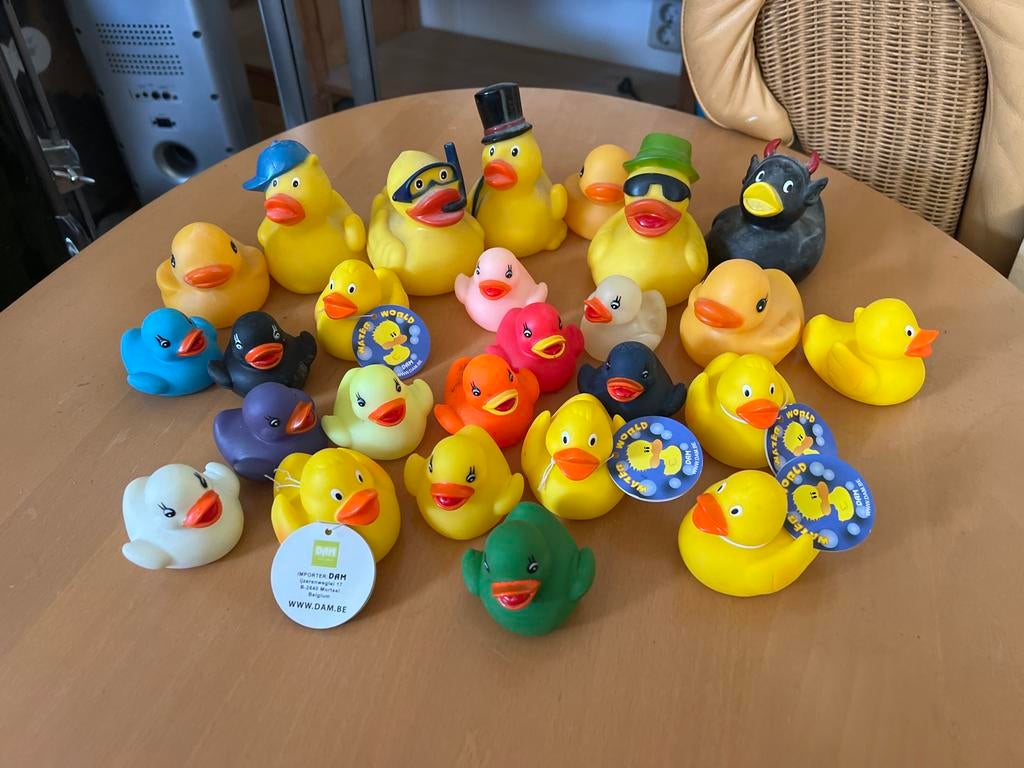 Grote verzameling badeendjes - diverse kleuren en stijlen, Ophalen of Verzenden, Gebruikt