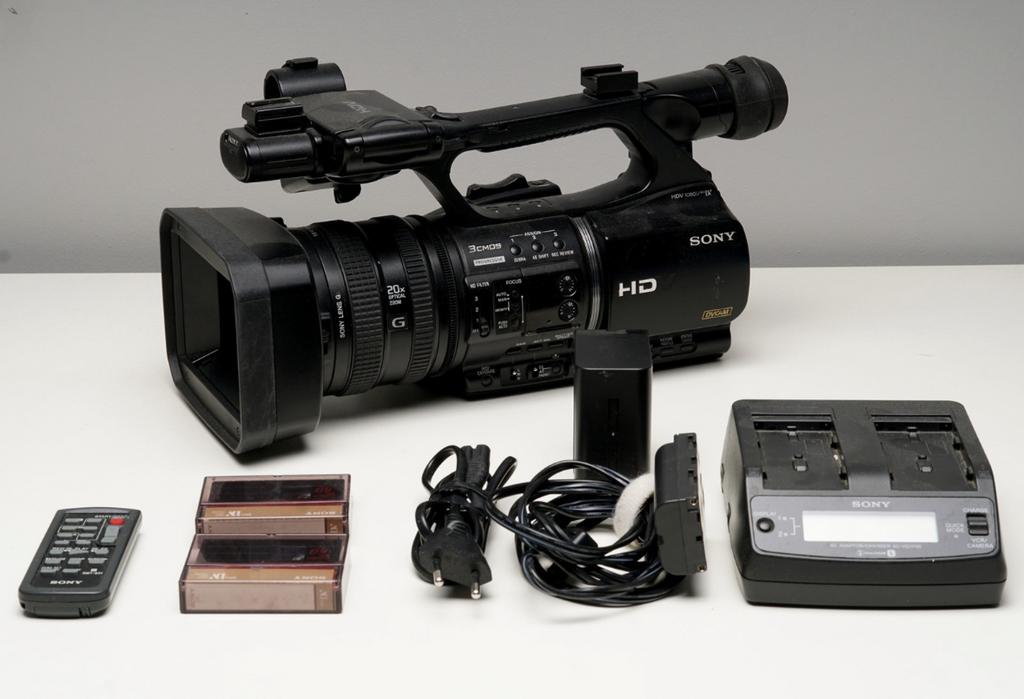 Sony HVR-Z5E Professionele HDV Camera Mini DV, Ophalen, Mini dv, 20x of meer, Zo goed als nieuw