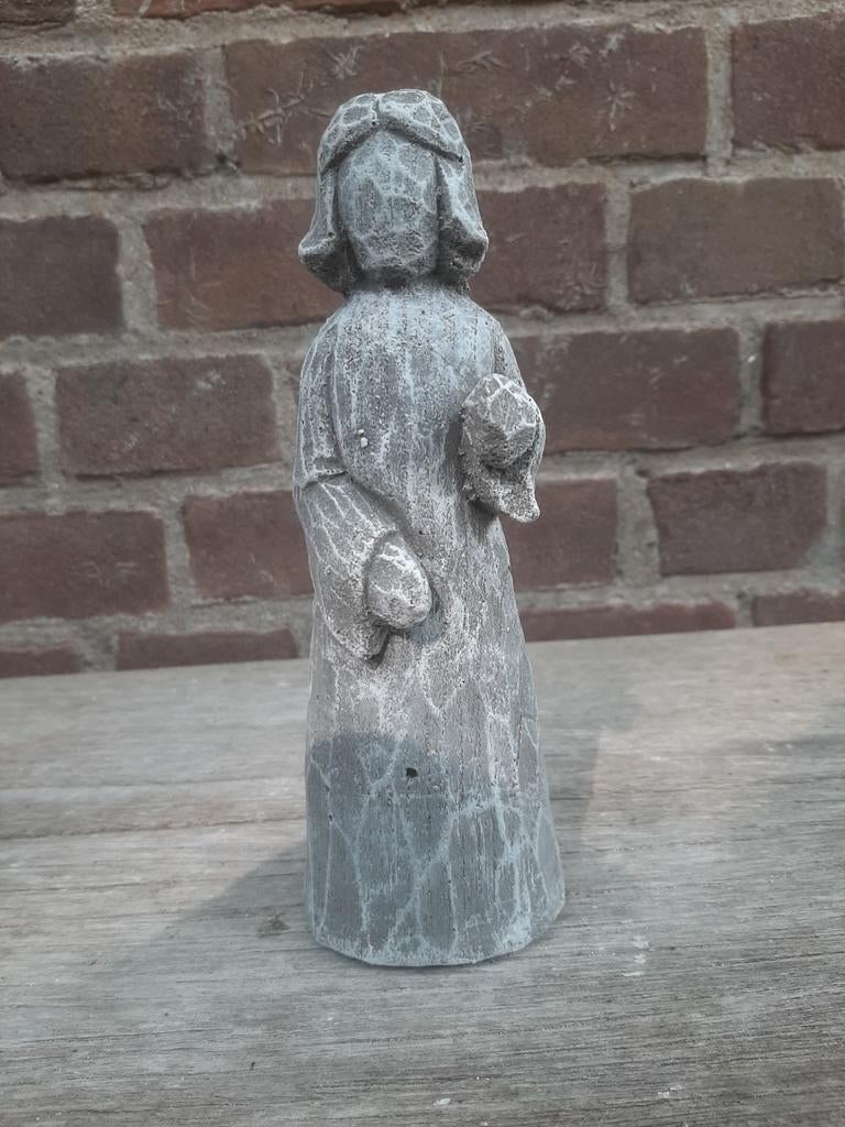 Vrouw betonnen beeld tuinbeeld beton beeldje, Ophalen of Verzenden