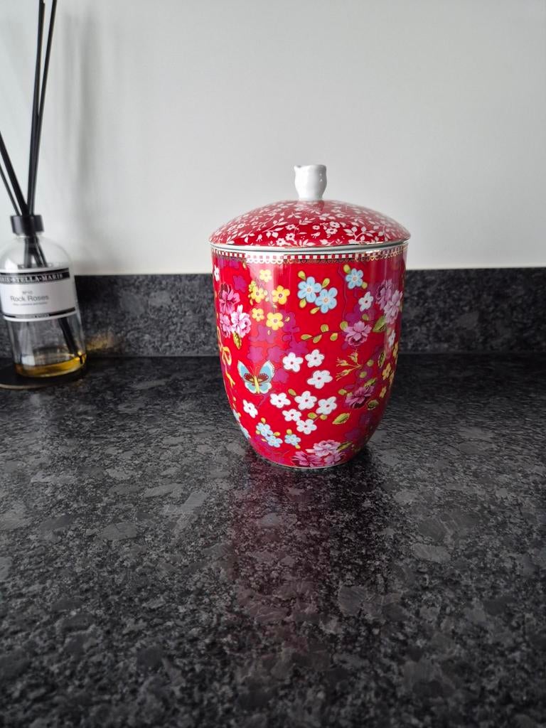 Pip Studio - Voorraadpot met deksel Chinese Rose, Overige typen, Ophalen of Verzenden, Zo goed als nieuw, Overige stijlen