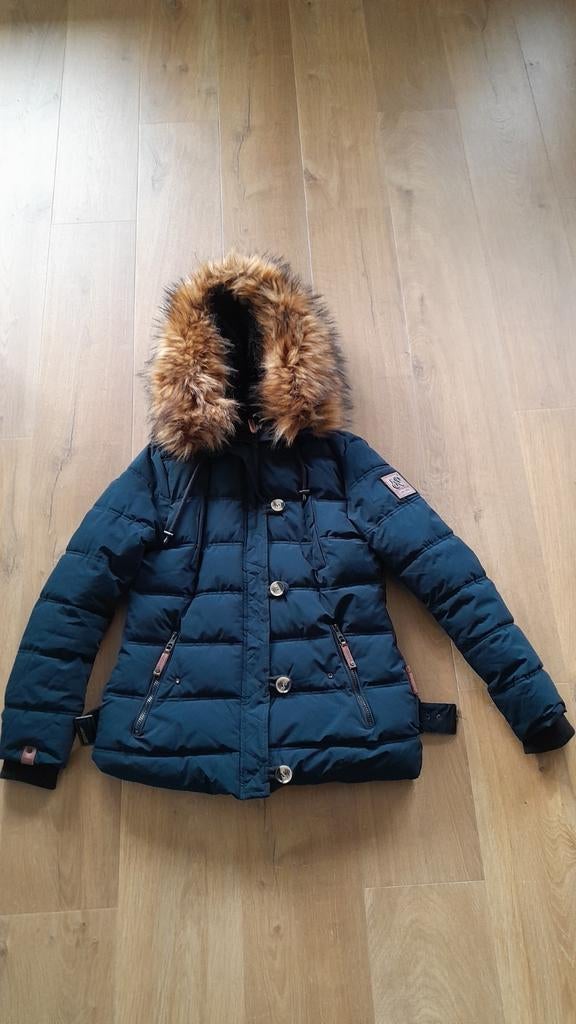 Navahoo winterjas donkerblauw maat M, Maat 38/40 (M), Navahoo, Blauw, Ophalen of Verzenden