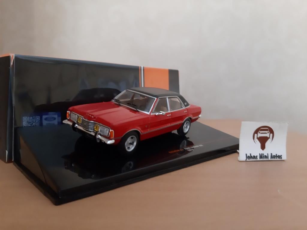 Ford Taunus TC1 GXL 1973 Rood/Zwart dak van IXO 1:43, Overige merken, Auto, IXO, Nieuw