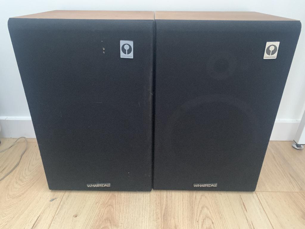 Wharfedale Laser 60 - boekenkast speakers, Gebruikt, Minder dan 60 watt, Front, Rear of Stereo speakers, Ophalen
