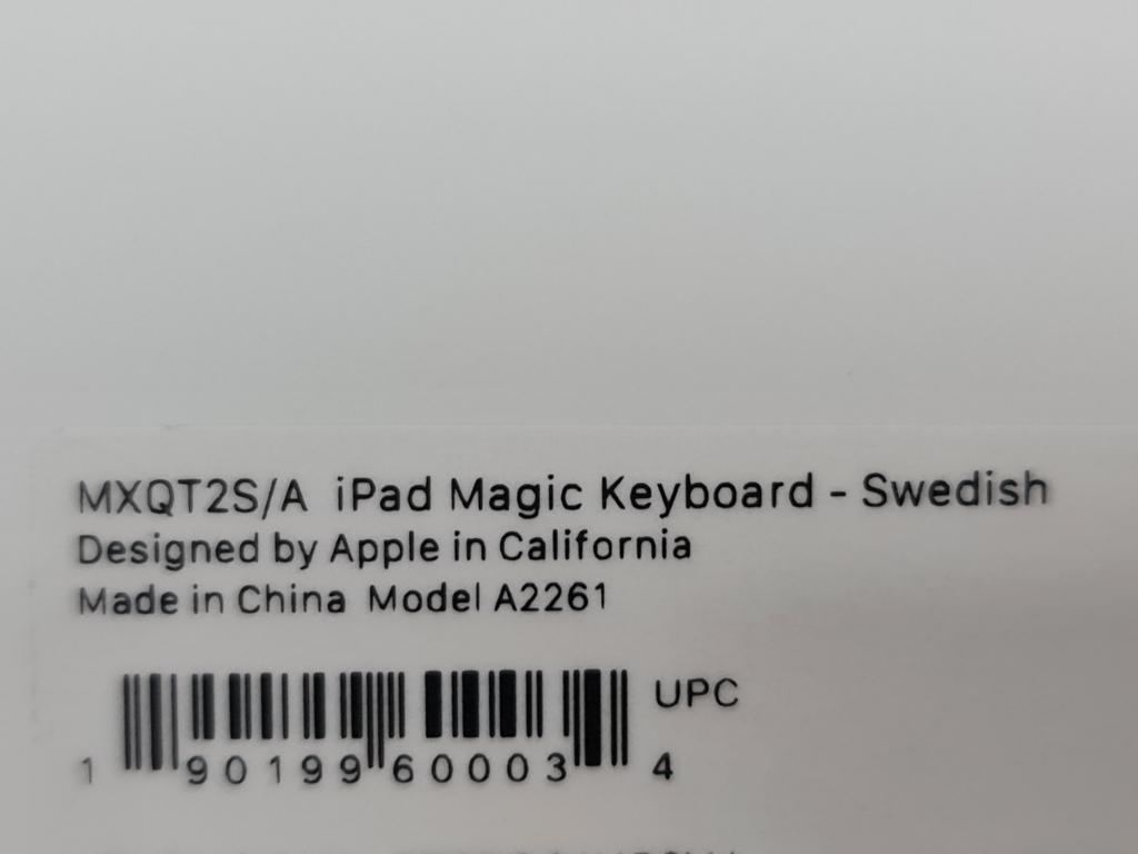 Magic Keyboard iPad Air (4/5e gen) 11-inch iPad Pro - ZWEEDS, IPad Air 4 & iPad Pro 11-inch, Apple Distribution International