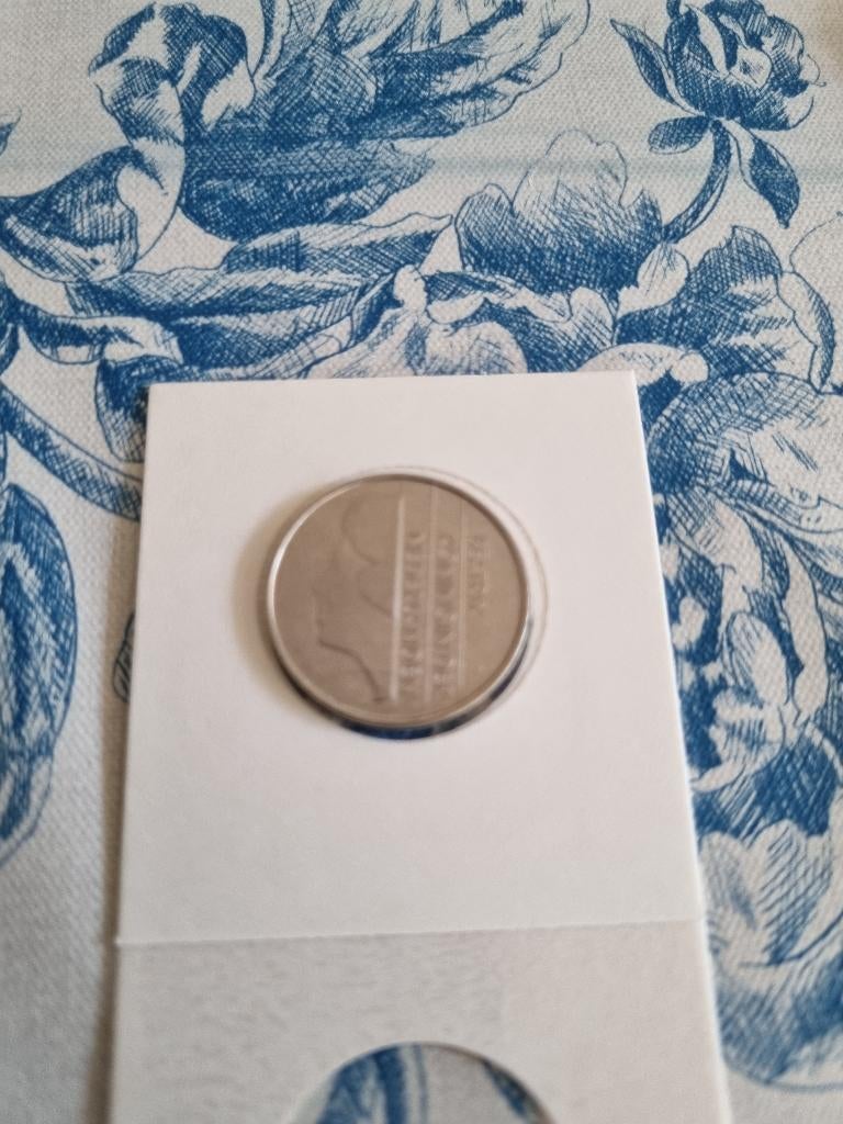 Nederland: een zeer mooie nikkelen 1 gulden munt uit 1986-2., Postzegels en Munten, Munten | Nederland, Ophalen of Verzenden, Koningin Beatrix