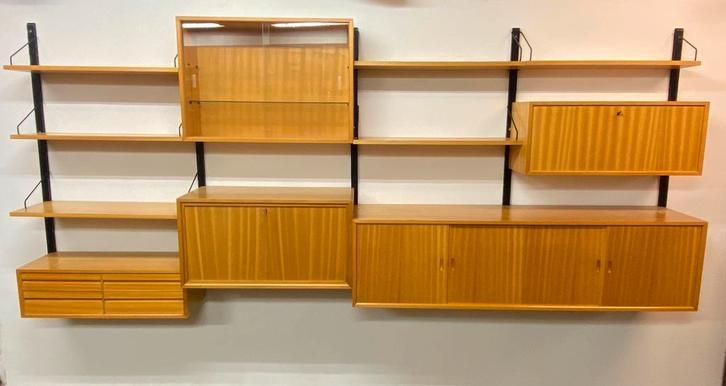 Vintage Poul Cadovius Royal System XL wandmeubel - Teak, Ophalen of Verzenden, Gebruikt