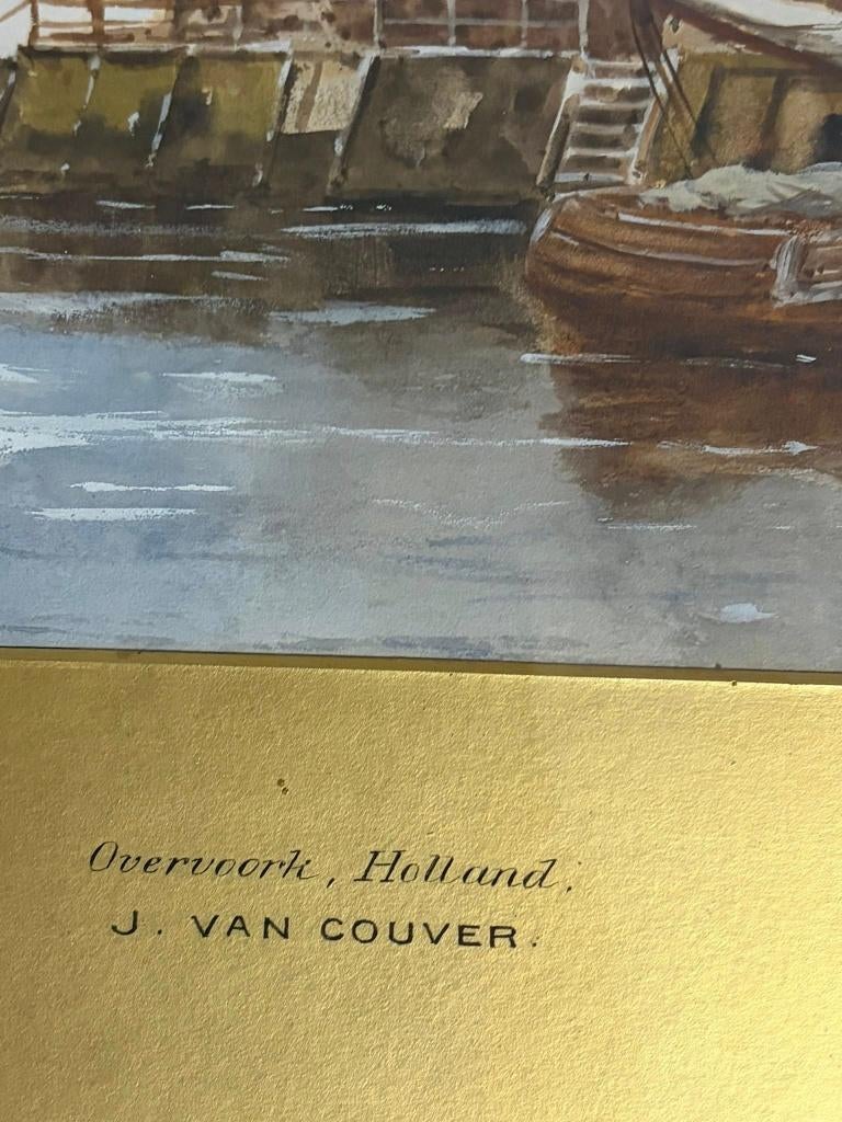 Hermanus Koekkoek II jr. 1836-1909 tekening Overvoorde, Ophalen of Verzenden