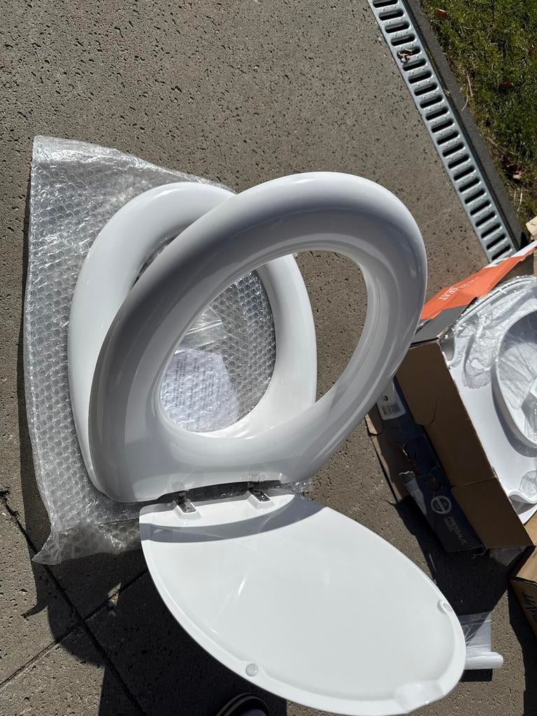 Sanit WC-zitting 1+1, Doe-het-zelf en Verbouw, Sanitair, Ophalen, Nieuw, Toilet