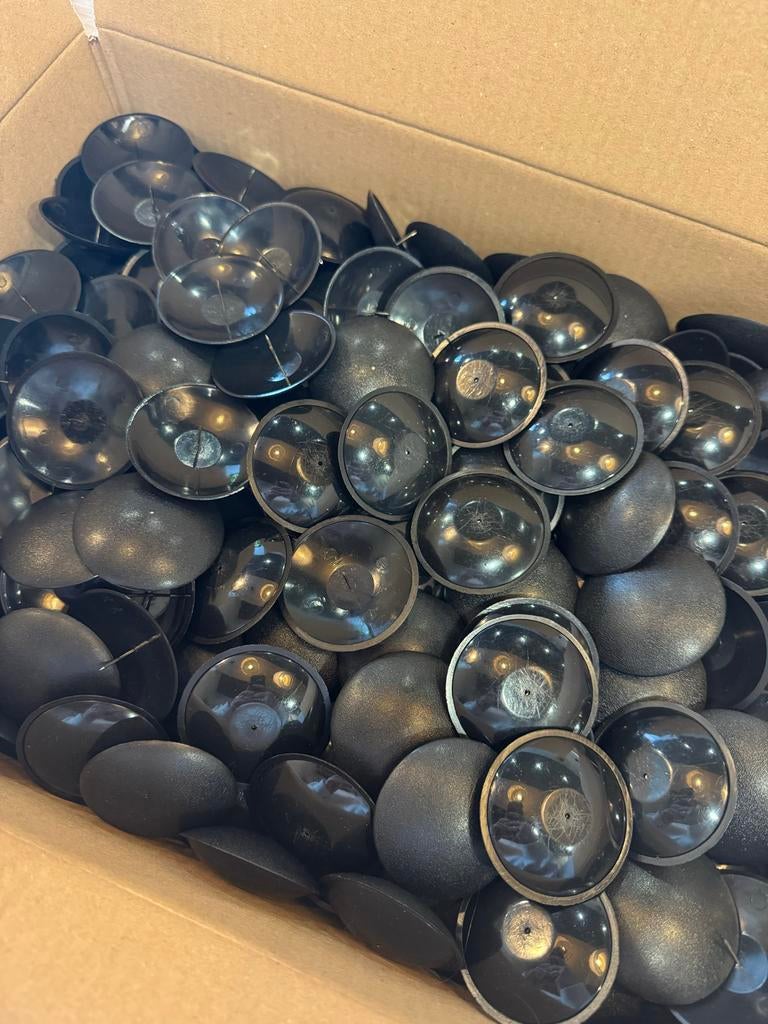 120x Kleding alarmen - Zwarte beveiligingslabels