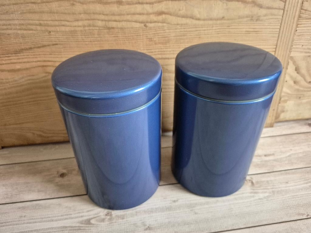 Voorraadbussen set – blauw alu - Meliconi, Ophalen of Verzenden, Gebruikt