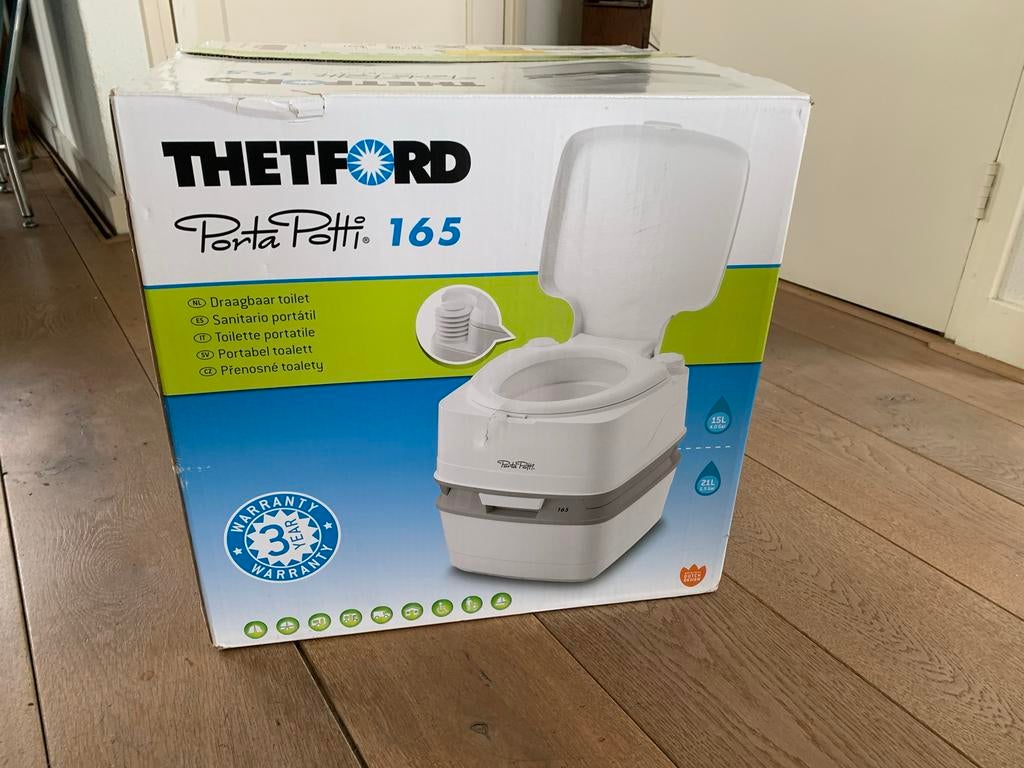 Thetford Porta Potti 165 chemisch toilet, Caravans en Kamperen, Kampeeraccessoires, Zo goed als nieuw, Ophalen