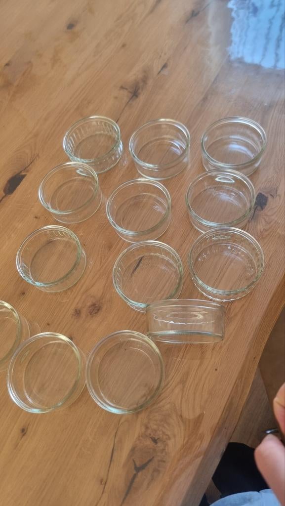 Crème brûlée bakjes glas set (13 stuks), Ophalen of Verzenden