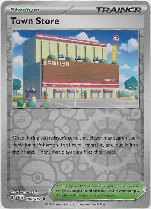Obsidian Flames,  Town Store [reverse] 196/197, Verzenden, Nieuw, Losse kaart