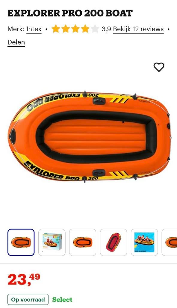 Explorer Pro 200 opblaasboot, Ophalen, Gebruikt