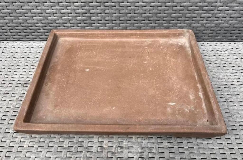 Bonsai onderzetter bruin ongeglazuurd gemerkt 3627,33,6, 25 tot 40 cm, Ophalen of Verzenden, Zo goed als nieuw, Minder dan 40 cm