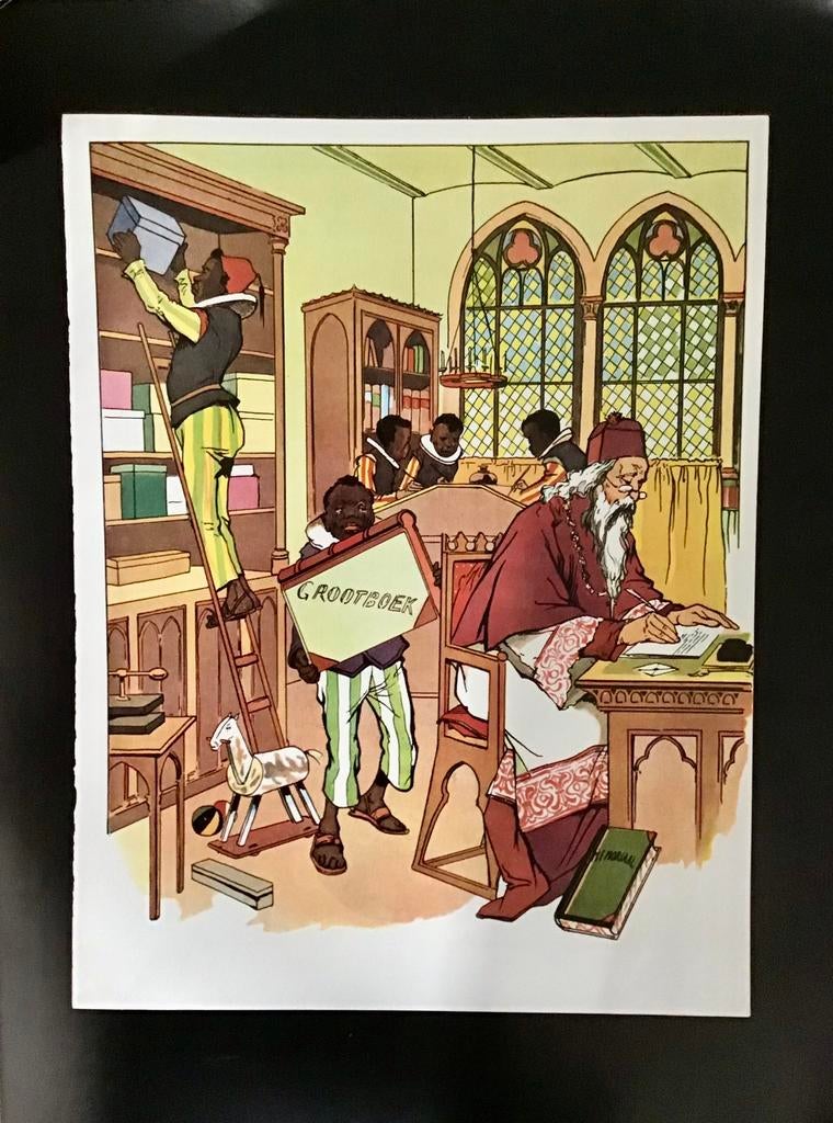 Sinterklaas: Nostalgische 19e-eeuwse prent – mooie staat, Ophalen of Verzenden, Zo goed als nieuw, Voor 1940, Prent