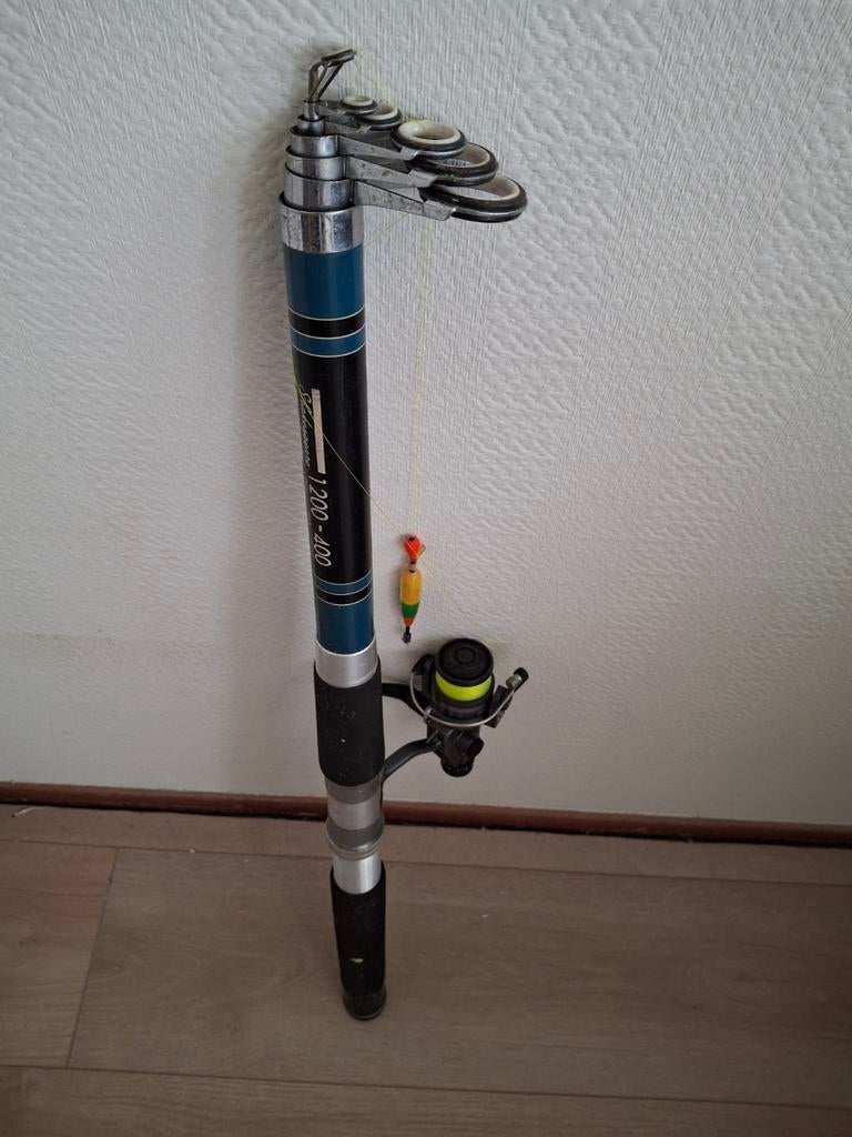 Shakespeare 1200-400 hengel met molen, Ophalen of Verzenden