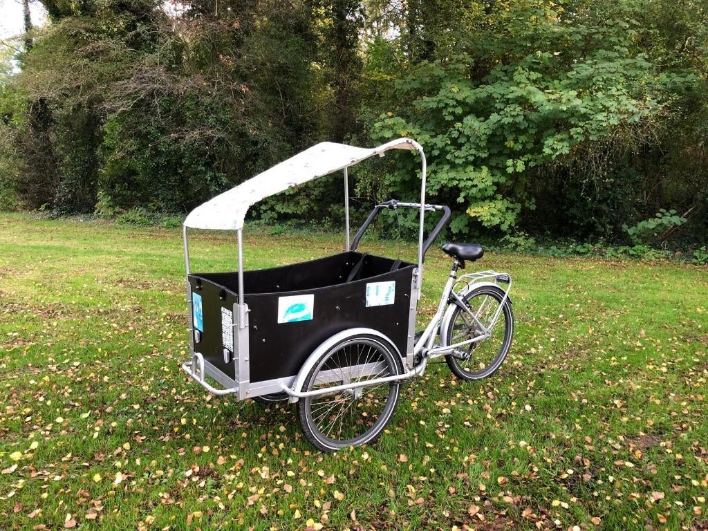 bakfiets, Fietsen en Brommers, Fietsen | Bakfietsen, Gebruikt, Huif, 2 kinderen, Ophalen