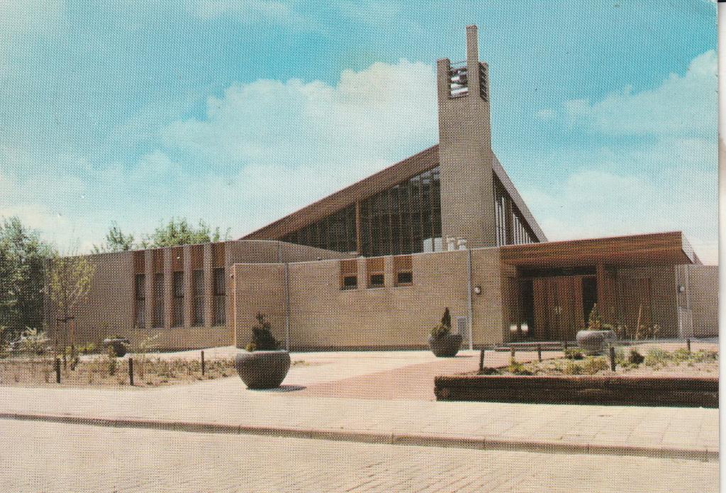 Sliedrecht Maranatha kerk Ned. Herv. Gemeente 1981, Ophalen of Verzenden, 1980 tot heden, Gelopen, Zuid-Holland