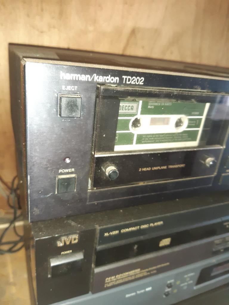 Harman/Kardon TD202 Cassettedeck - Vintage Audio, Ophalen of Verzenden, Enkel, Overige merken, Tape counter