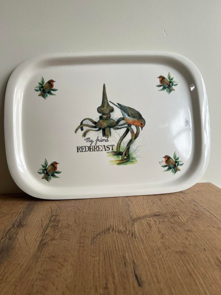 Jet ter Steege dienblad - My Friend Redbreast, Ophalen of Verzenden, Gebruikt, Rechthoekig, Kunststof