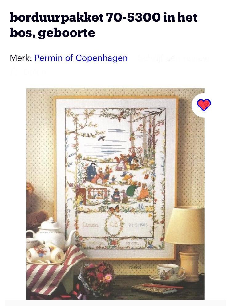 Nieuw borduurpakket Merk Permin of Copenhagen, Hobby en Vrije tijd, Borduren en Borduurmachines, Ophalen of Verzenden, Nieuw, Borduurpakket