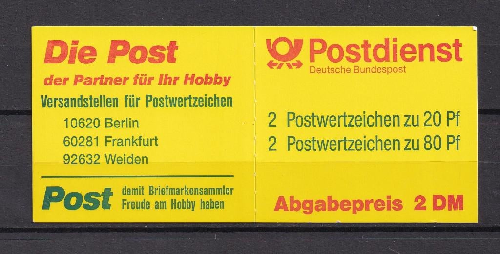 Postzegelboekje Duitsland, Postzegels en Munten, Postzegels | Europa | Duitsland, Verzenden, 1990 tot heden, Postfris