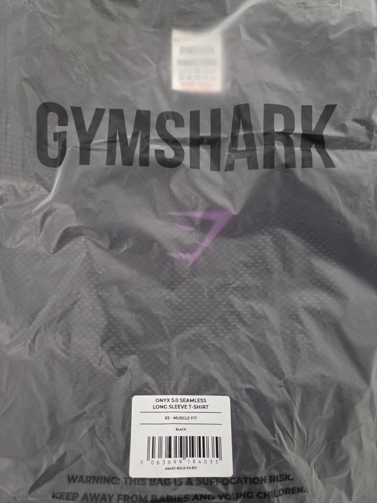 Gymshark Onyx V5 Seamless Longsleeve - Nieuw, Fitness, Gymshark, Paars, Nieuw
