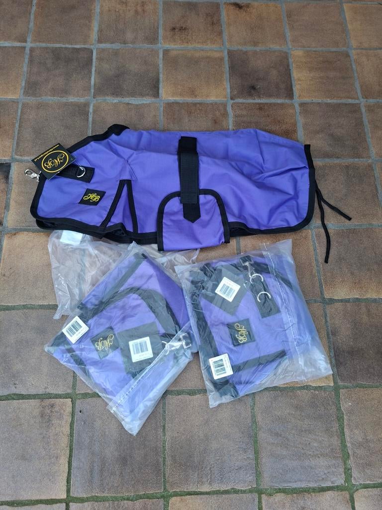 Nieuw 3 veulendekens paars 80 cm, Dieren en Toebehoren, Debaronesruitersport@hotmail.com, Nieuw, Ophalen of Verzenden, Hb